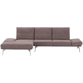 KOINOR Eckcouch Mikrofaser 3-Sitzer Rosa/Pink