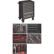 VIGOR Werkstattwagen mit Sortiment 344teilig