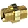 Riegler Doppelgewindenippel, G 3/4 a., G 3/4 a., SW 32, Messing