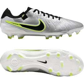 Nike Tiempo Legend 10 Pro FG Herren Silber 39