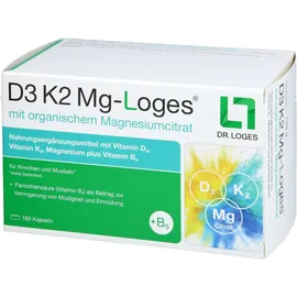 D3 K2 MG-Loges Kapseln 180 St.