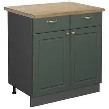 Vicco Schubladenschrank Fame-Line 80 x 60 x 81,5 cm Grün-Gold