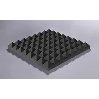 akupur Schaumstoffpyramidenplatte anthrazit 40 x 40 cm, 70 mm hoch