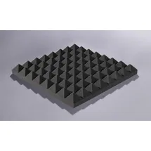 akupur Schaumstoffpyramidenplatte anthrazit 40 x 40 cm, 70 mm hoch