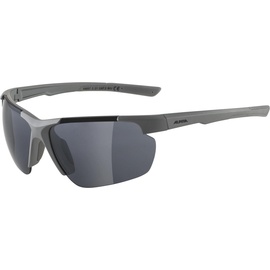 Alpina DEFEY HR - Verspiegelte und Bruchsichere Sport- & Fahrradbrille Mit 100% UV-Schutz Für Erwachsene, moon-grey matt, One Size