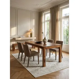 KADIMA DESIGN Sheesham 160 x 76 x 80 cm braun