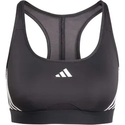 adidas Performance Powerreact 3-Streifen Training Sport-BH Damen 095A - black M