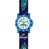 Scout The IT-Collection 280375033 Quarzuhr Gehäusefarbe schwarz Armbandtyp Silikonarmband Armbandfarbe blau