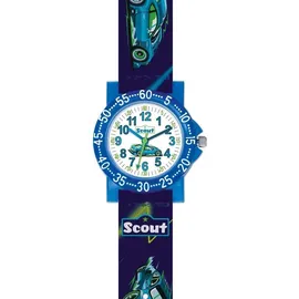 Scout The IT-Collection 280375033 Quarzuhr Gehäusefarbe schwarz Armbandtyp Silikonarmband Armbandfarbe blau