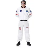 Karnival 24-82089-04 Astronaut Kostüm, Herren, weiß, L