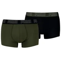 Puma Herren Unterhose EVERYDAY TRUNK 2P, FOREST NIGHT, S