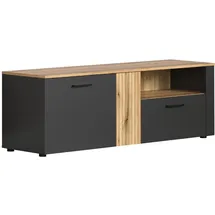VCM Esteban TV-Lowboard 150 x 50 x 42 cm Grau Holz/Melamin