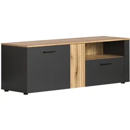 VCM Esteban TV-Lowboard 150 x 50 x 42 cm Grau Holz/Melamin