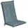 Beautissu Hochlehner Auflage 120 x 50 x 6 cm Taubenblau 2 St.