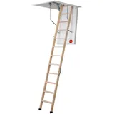 DOLLE Bodentreppe clickFIX® thermo 3-teilig bis 274cm Raumhöhe mit U-Wert 0,38 Deckenöffnung 130x70cm