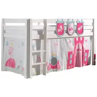58 aufm Kessel Kinderbett Karolina 90 x 200 cm Massivholz Weiß