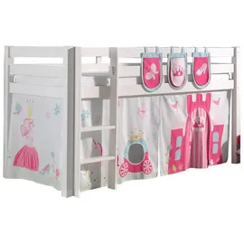 58 aufm Kessel Kinderbett Karolina 90 x 200 cm Massivholz Weiß