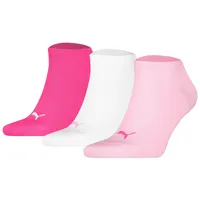 Puma 3P, Sneaker Socks Rosa/Weiß Gr 39-42
