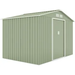 HATTORO S200 XXL Metall Gerätehaus Geräteschuppen Garten Haus Schuppen Gartenhaus Laube Grün