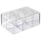 Mepal Teedose rechteckig mit 6 Fächer 21,7x14,8x8,5cm transparent