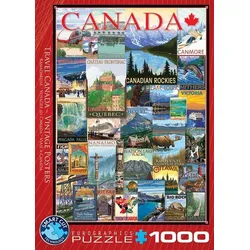 Eurographics 6000-0778 - Reise Kanada Vintage Poster, Puzzle, 1.000 Teile