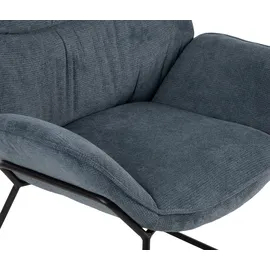 Mr. Deko Loungesessel Aliano Polyester 72 x 76 x 67 cm Blau