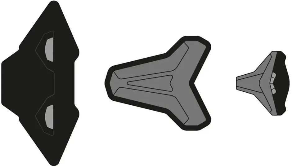 Tucano Urbano Fastflip 3 Helm Belüftungsset - Anthracite / Argent - One Size