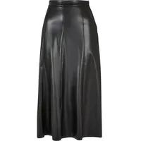 URBAN CLASSICS Synthetic Leather Midirock Black XS
