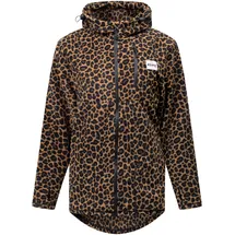 Eivy Damen Techlight Ziphood Fleece Jacke, Leopard, L EU