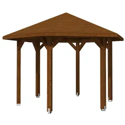 Skan Holz Pavillon Nancy-Größe 2-nussbaum