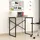 [en.casa] Schreibtisch Tjeldsund Computertisch Bürotisch 75 x 90 x 60 cm Arbeitstisch Metallgestell Laptoptisch Walnuss - Braun