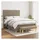 vidaXL Boxspringbett 140 x 200 cm Taupe