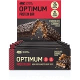 Optimum Nutrition ON Protein Bar Low Carb High Protein Riegel mit Whey Protein Isolate, 20g Eiweiß, ohne Zuckerzusatz, Chocolate Caramel, 10 Proteinriegel (10 x 60g)