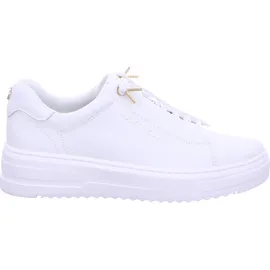 Marco Tozzi Sneaker flach mit Schnürsenkeln Elegant, Weiß | Gr.: 38