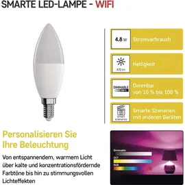 EMOS GoSmart Candle, E14 4,8W 40W 470lm RGB dimmbar, WiFi