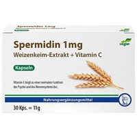 PHARMA PETER Spermidin 1 mg Weizenkeim-Extrakt + C Kapseln