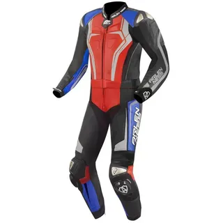 Arlen Ness Motorradkombi Race-X 2-Teiler Motorrad Lederkombi reflektierende reißverschluss blau|rot|schwarz 54