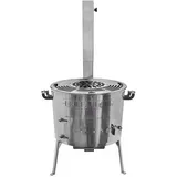 Grillpeter Grillplatte 40 x 40 cm Edelstahl Silber