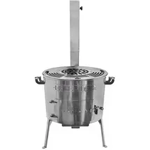 Grillpeter Grillplatte 40 x 40 cm Edelstahl Silber