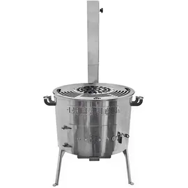 Grillpeter Grillplatte 40 x 40 cm Edelstahl Silber