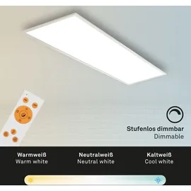 Briloner Leuchten LED Panel »Piatto«, weiß