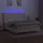 vidaXL Boxspringbett mit Matratze & LED Creme 180x200 cm Stoff