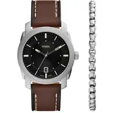 Fossil Uhren-Set Machine Geschenkset - Gr. unisize - in Silber - für Damen