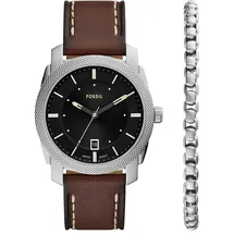 Fossil Uhren-Set Machine Geschenkset - Gr. unisize - in Silber - für Damen