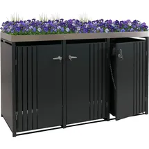MCW Mülltonnenverkleidung O67 125 x 84 cm anthrazit
