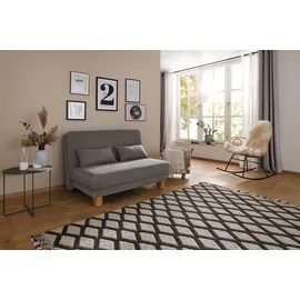 Home Affaire Schlafsofa Chenille 2-Sitzer Braun