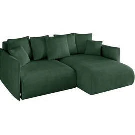 altdecor Ecksofa Cord 2-Sitzer Grün