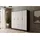 altdecor Drehtürenschrank Kolin 200 x 200 x 51 cm Schwarz/Weiß