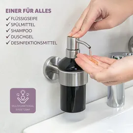 bremermann Seifenspender Piazza 200ml Schwarz
