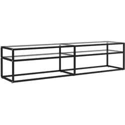 vidaXL TV-Schrank Transparent 180x40x40,5 cm Hartglas